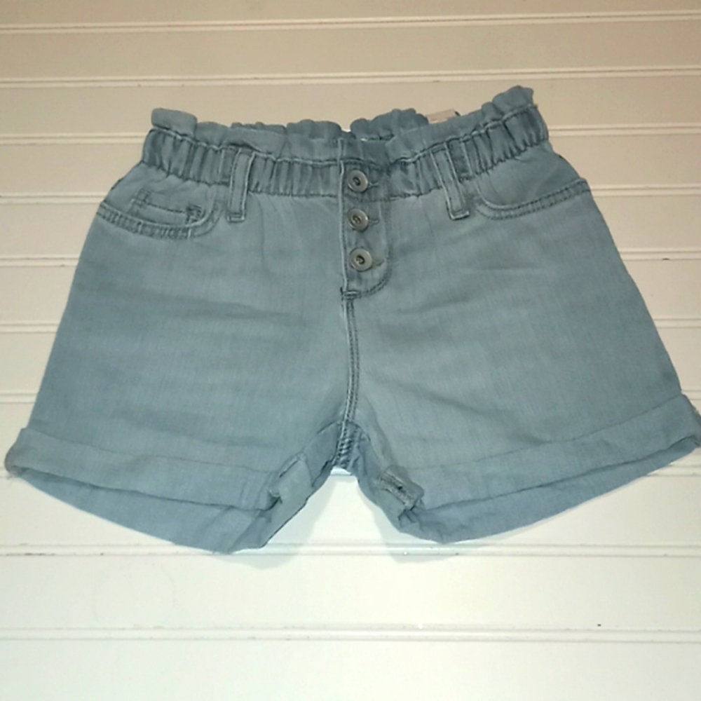 TCP Blue Denim Shortie Shorts-Size 8